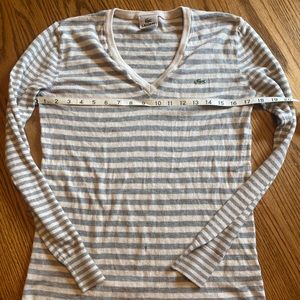 Lacoste stripe sweater size 42 (10/M)